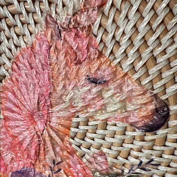 Naomi Savannah Round Woven Unicorn Crossbody Bag 25”arnd. the detail on unicorn😍 - Picture 3 of 8